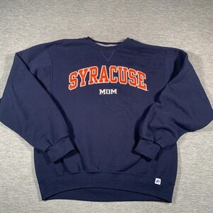 Syracuse Orange Sweatshirt Womens Medium Navy Blue NCAA College Crewneck Mom